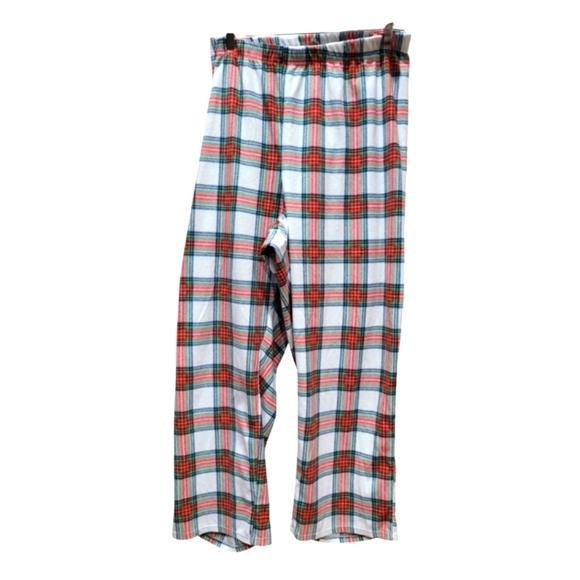3X Multicolor Fleece Plaid Elastic Waist Pajama Bottoms EUC - Picture 4 of 7